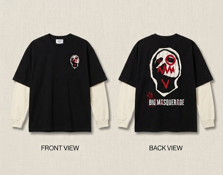 Big Masquerade Layered Long-Sleeve - Image 4